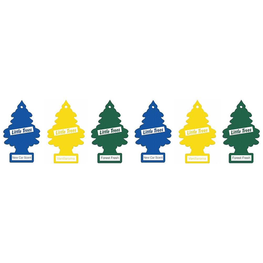 Little Trees Air Freshener, Traditional Fragrances, Pack of 6 (Packaging may vary)