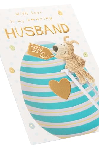 Boofle Amazing Husband Giant Egg Easter Card Cute Greeting Card