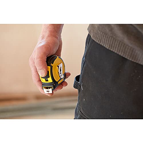 STANLEY TYLON Tape Measure 8m/25mm Wide Compact Case with Cushioned Grip Metric and Imperial System 1-30-656