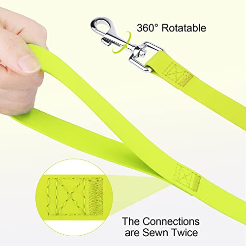 Joytale 5M 10M 15M 20M Dog Training Lead,Waterproof Long Line Lead for Medium, Large and Extra Large Dogs, Strong Long Dog Lead （Neon Yellow 10M)