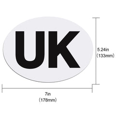 Onarway UK Magnetic Car Stickers for Europe, Fully Magnetic UK Stickers for European Roads, Pack of 2 Self Adhesive Magnet UK Plate Stickers, Easy to Attach and Remove without Scratching