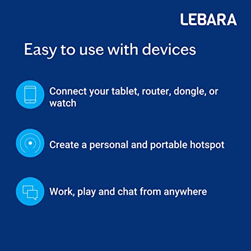 Lebara UK SIM Card, 5GB for £5, Half Price for First 3 Months, No Contract, UK Calls, UK Texts and International Calls Included, Multi-size (Nano/Micro/Standard), Fits All Devices (2GB)