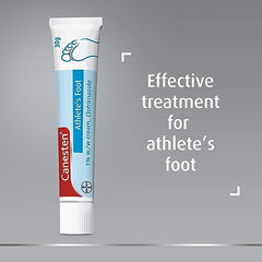 Canesten Athlete’s Foot 1% w/w Cream   Effective Athlete’s Foot Treatment   Soothes Itching   Destroys Athlete’s Foot Fungi   Antifungal Cream   Big pack  30 g (Pack of 1)