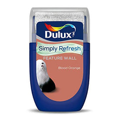 Dulux Simply Refresh Feature Wall Matt Emulsion Paint - Blood Orange - 30ML, Tester, 5569262