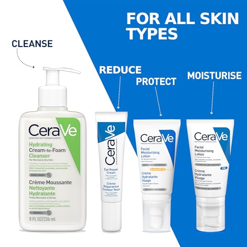 CeraVe Eye Repair Cream for Dark Circles & Puffiness 14ml with Hyaluronic Acid and 3 Essential Ceramides