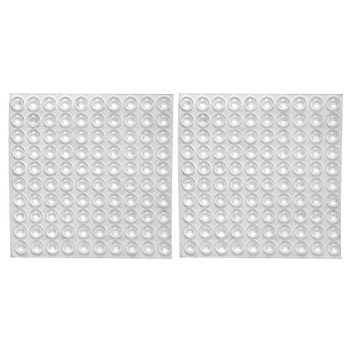 Clear Rubber Feet Adhesive Bumper Pads Self Stick Bumpers Sound Dampening Door Bumpers Cabinet Buffer Pads, 8.5 by 2.5 mm, 200 Pieces