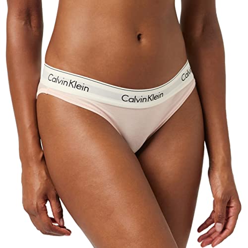 Calvin Klein - Women's Underwear - Bikini Brief - Modern Cotton - Medium Rise Waist - Signature Waistband Elastic - Brown - S