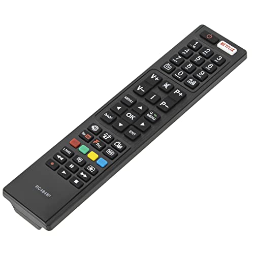 Universal Replacement for Hitachi/Bush/Polaroid TV Remote Control, RC4848F Remote Control Compatible with Hitachi/Polaroid/Bush Smart TVs, with 3 Popular Shortcut Buttons, No Setup Required