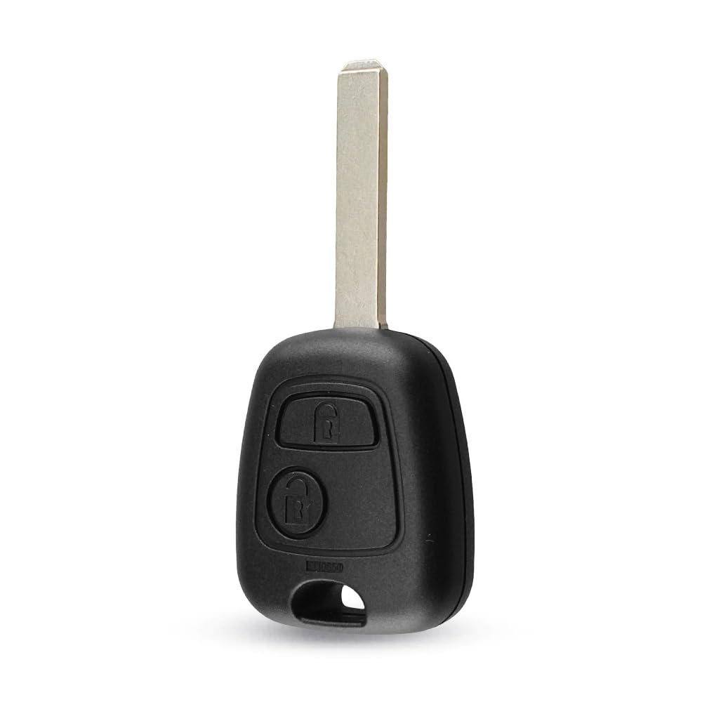 Key Matrix 2 Button Car Key Fob Cover Replacement For Toyota Aygo with blank Blade Remote Key Case Shell