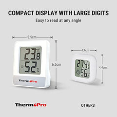 ThermoPro TP49-3 Digital Room Thermometer Indoor Hygrometer Mini Temperature Monitor Humidity Meter for Home Office Air Comfort Thermo Hygrometer