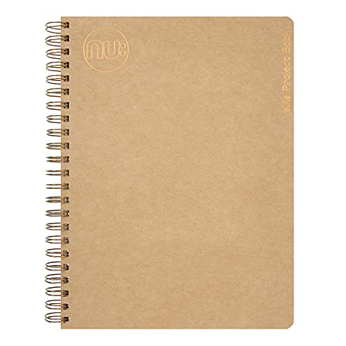 Nu Notebooks - Kraft Range - Manilla Wire Bound A4 Project Book - Stationery Notebooks - Professional Notepad,Brown - 160 Pages