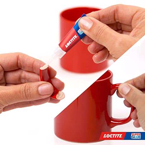 Loctite Universal, Strong All Purpose Super Glue for Repairs, Clear Glue Liquid for Various Materials, Easy to Use Instant Super Glue, 2 x 3g