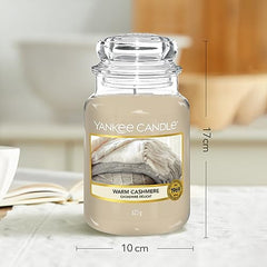 Yankee Candle Scented Candle, Warm Cashmere Large Jar Candle, Burn Time: Up to 150 Hours