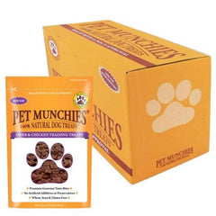 Pet Munchies Sushi Dog Training Treats, Oven Baked Tasty Bites with Natural Real Meat, Low in Fat 50g