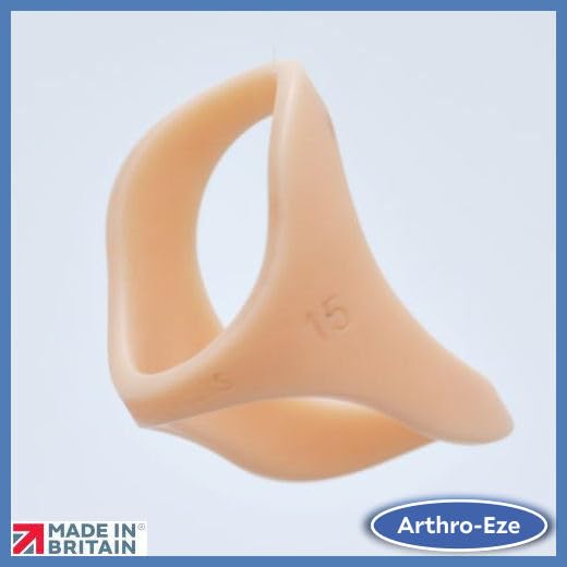 ArthroEze Oval Peach Thumb Splint For Trigger Thumb - Mallet Thumb - Thumb Hypermobility - Thumb Arthritis Size 8.5-58.1mm CIRCUMFERENCE