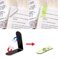 Magnetic Bookmarks,30 Pieces Magnetic Page Markers,Magnetic Page Clips,Assorted Cartoon Magnet Book Markers for Kid Students Teacher Reading Office Supplies (Cartoon)