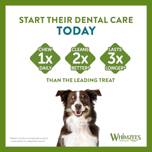 Whimzees Daily Dental Treats (Pack of 28) M 12-18kg 9and Months 840g