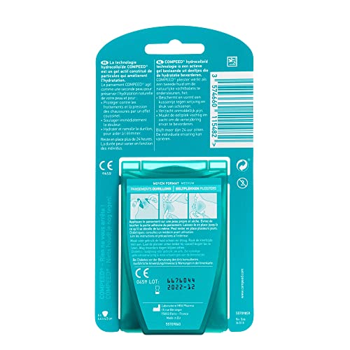 Compeed Callus Plasters, 6 Hydrocolloid Plasters, Foot Treatment, Fast Natural Callus Removal, Dimensions: 4.4 cm x4.5 cm (packaging may vary)