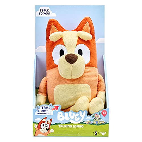 Bluey Bingo Large 30cm Talking Sounds Plush: Official Collectable Character Cuddly Jumbo Soft Toy