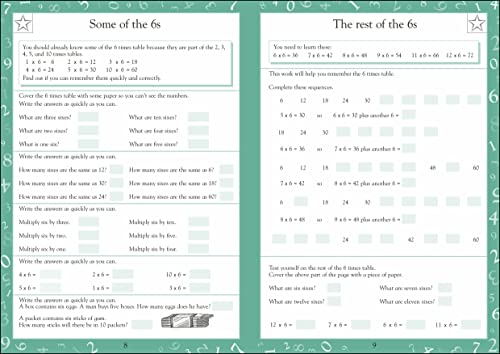 Maths Made Easy: Times Tables, Ages 7-11 (Key Stage 2): Supports the National Curriculum, Maths Exercise Book (Made Easy Workbooks)