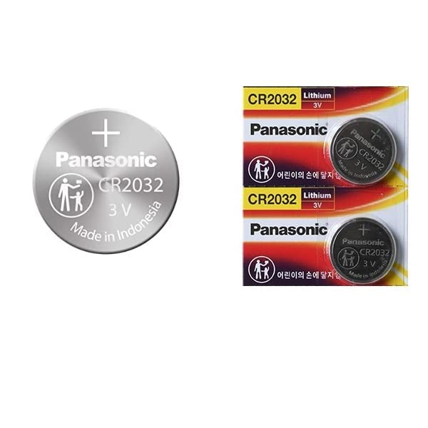 Panasonic CR2032 3V Cell Power Lithium Coin Battery (Twin Pack)