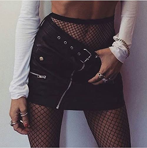 DRESHOW High Waist Tights Fishnet Stockings Thigh High Stockings Pantyhose for Women