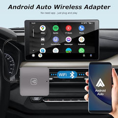 NHOPEEW Android Auto Wireless Adapter - Android Auto Wireless for Factory Wired Android Auto Cars - Plug & Play and Easy Use, Convert Wired to Wireless