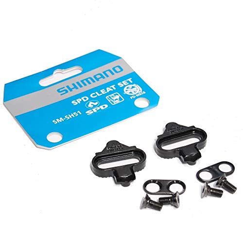 SHIMANO SM-SH51 Mountain Bike SPD Pedal Cleats Set,Black