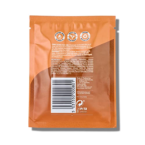 Sanctuary Spa Salt Body Scrub, Natural Sea Salt, Body Exfoliator Vegan and Cruelty Free, 60g Sachet, Orange