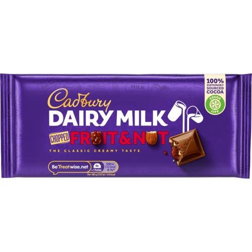 Cadbury Dairy Milk Fruit and Nut Chocolate Bar, 95g