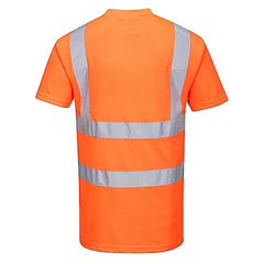 Portwest RT23 High Visibility Rail T-Shirt Orange, Medium