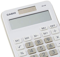 Casio MX-8B Desk Top Calculator, White