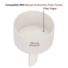 stonylab Qualitative Filter Paper, 94 mm Diameter Fast Speed Cellulose Filter Paper Circles, 25 Microns Particle Retention, 100 Packs