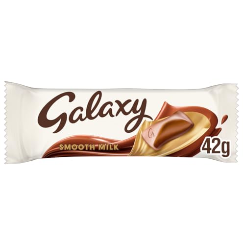 Galaxy Smooth Milk Chocolate Bars, Snack Bars, Sharing Pack, 4 x 42g