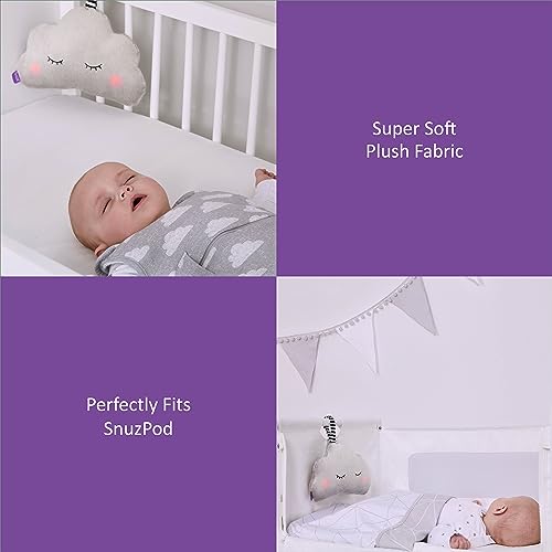 SnuzCloud 3-in-1 White Noise Machine - Baby Sleep Aid with Soothing Pink Noise and Sensory Lights, Newborn Essential for the Cot, Crib, and More, Adjustable Volume, Lightweight and Portable