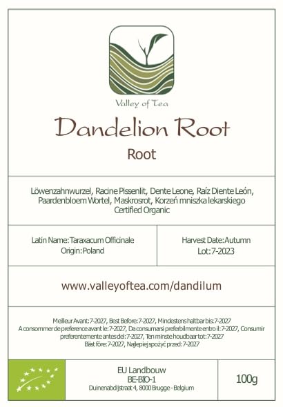 Dandelion Root Organic Herbal Tea - Old Folk Remedy - Taraxacum Officinale 100g