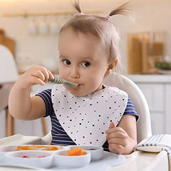 PandaEar 7 Pack Silicone Baby Weaning Spoon  Self Feeding Baby Spoons 4 6 Months  Toddler Spoons Baby led Weaning Spoon