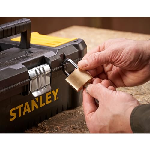 Stanley STST1-75515 Low Essential Tool Box, Black/Yellow, 12.5-Inch