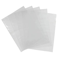 Strong Quality Pack of 50 A4 Clear Plastic Open Top & Side Cut Flush File Wallet 100 Micron pp Report File Project Presentation Covers