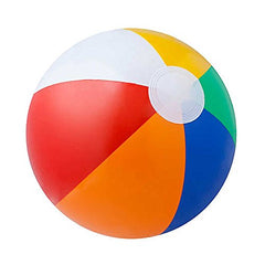 SHATCHI 16/20/24 inch Beach Ball Inflatable Multi Coloured Holiday Swimming Pool Party Toys Blow Up Summer Game, 1pk-12pk, Rainbow, 2pcs