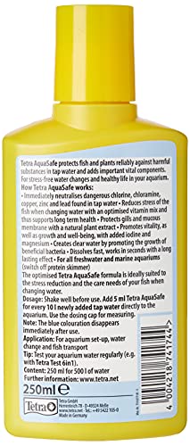 Tetra AquaSafe to Turn Tap Water into Safe and Healthy Water for Fish and Plants, 250 ml (Pack of 2)