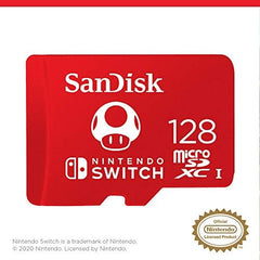 SanDisk 128GB microSDXC UHS-I card for Nintendo Switch - Nintendo licensed Product