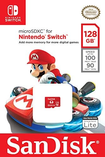 SanDisk 128GB microSDXC UHS-I card for Nintendo Switch - Nintendo licensed Product