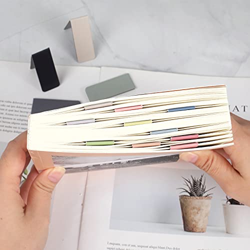 Bookmark,15 pcs Magnetic Bookmark,Pure Color Magnetic Page Markers for Students,Teachers,Office Worker and Reading Lovers