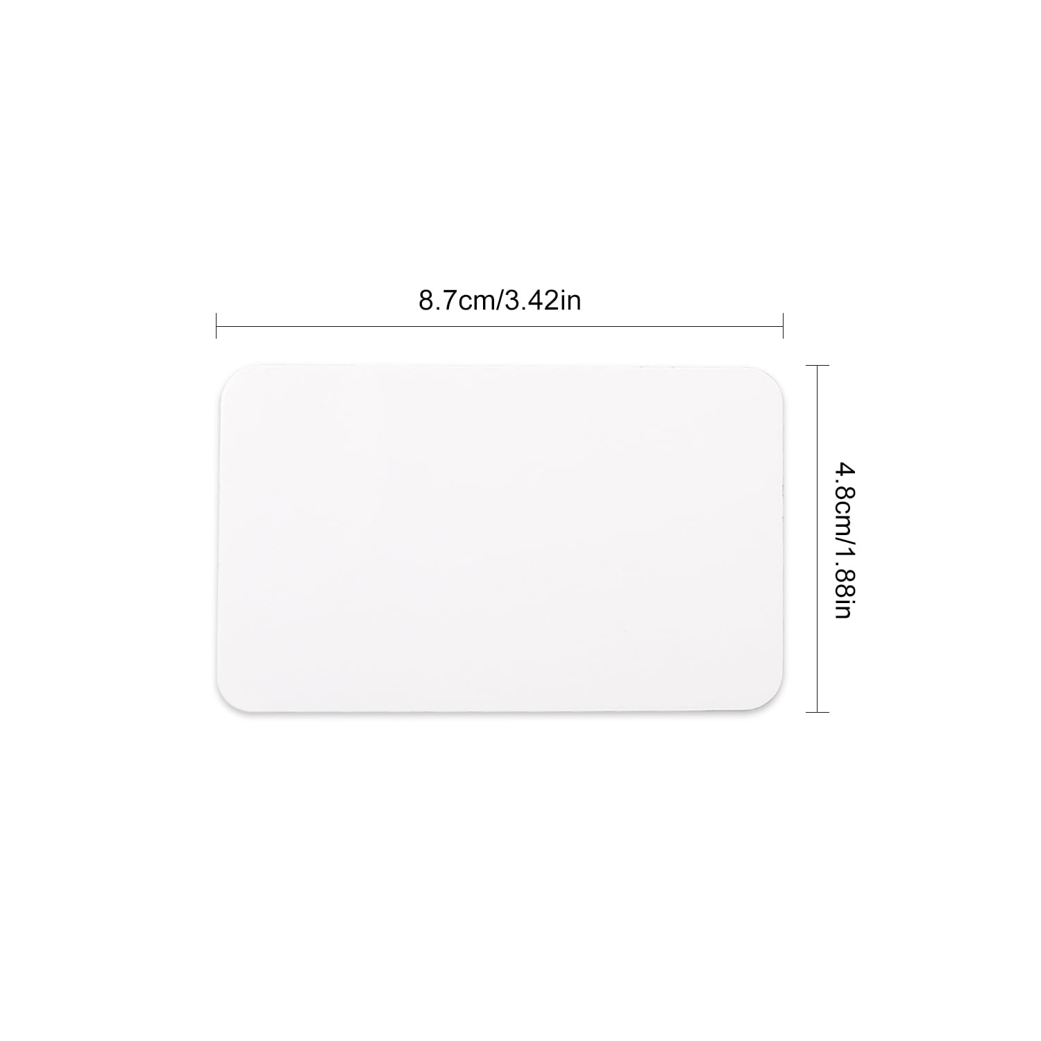 Jagowa 100 Pcs Blank Message Paper, Blank Kraft Cards, Doodle Hand Drawn Card Message Cardstock,White,3.42 x 2.28 inches