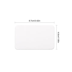 Jagowa 100 Pcs Blank Message Paper, Blank Kraft Cards, Doodle Hand Drawn Card Message Cardstock,White,3.42 x 2.28 inches