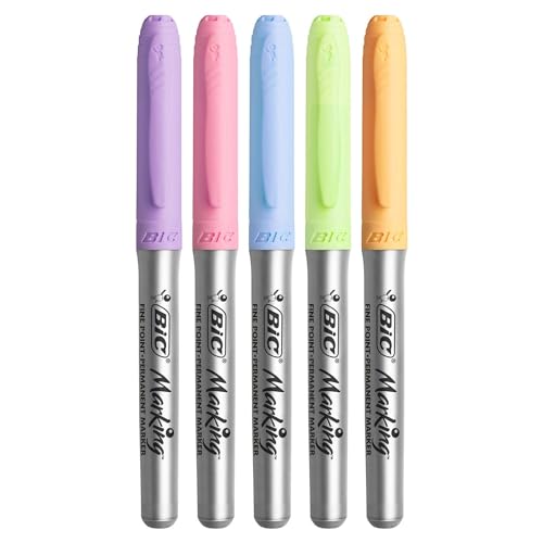 Bic Permanent Markers, 5 each