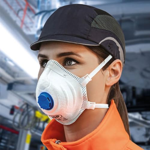 JSP M632 FFP3moulded Disposable Dustmask (Box of 10) One Size suitable for Construction, DIY, Industrial, Sanding, dust protection 99 Percent particle filtration Conforms and Complies to EN 149