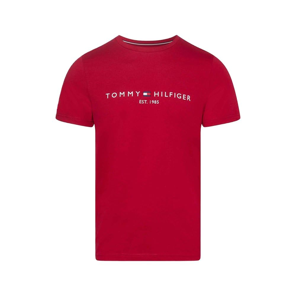 Tommy Hilfiger Men's Tommy Logo TEE MW0MW11797 S/S T-Shirts, Royal Berry, M