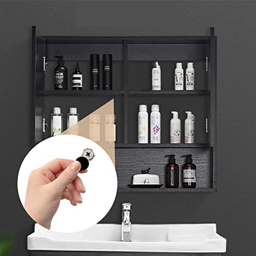 LICQIC Screw Hole Covers Stickers, Self Adhesive Screw Cover Caps Stick on Furniture Sticker Screw Hole, 54 Pcs Black, 21mm